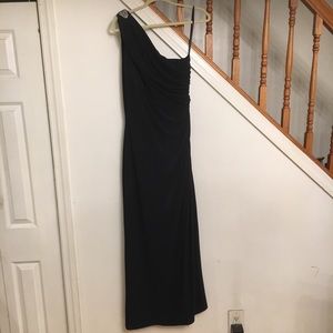 Ralph Lauren One Shoulder Evening Gown